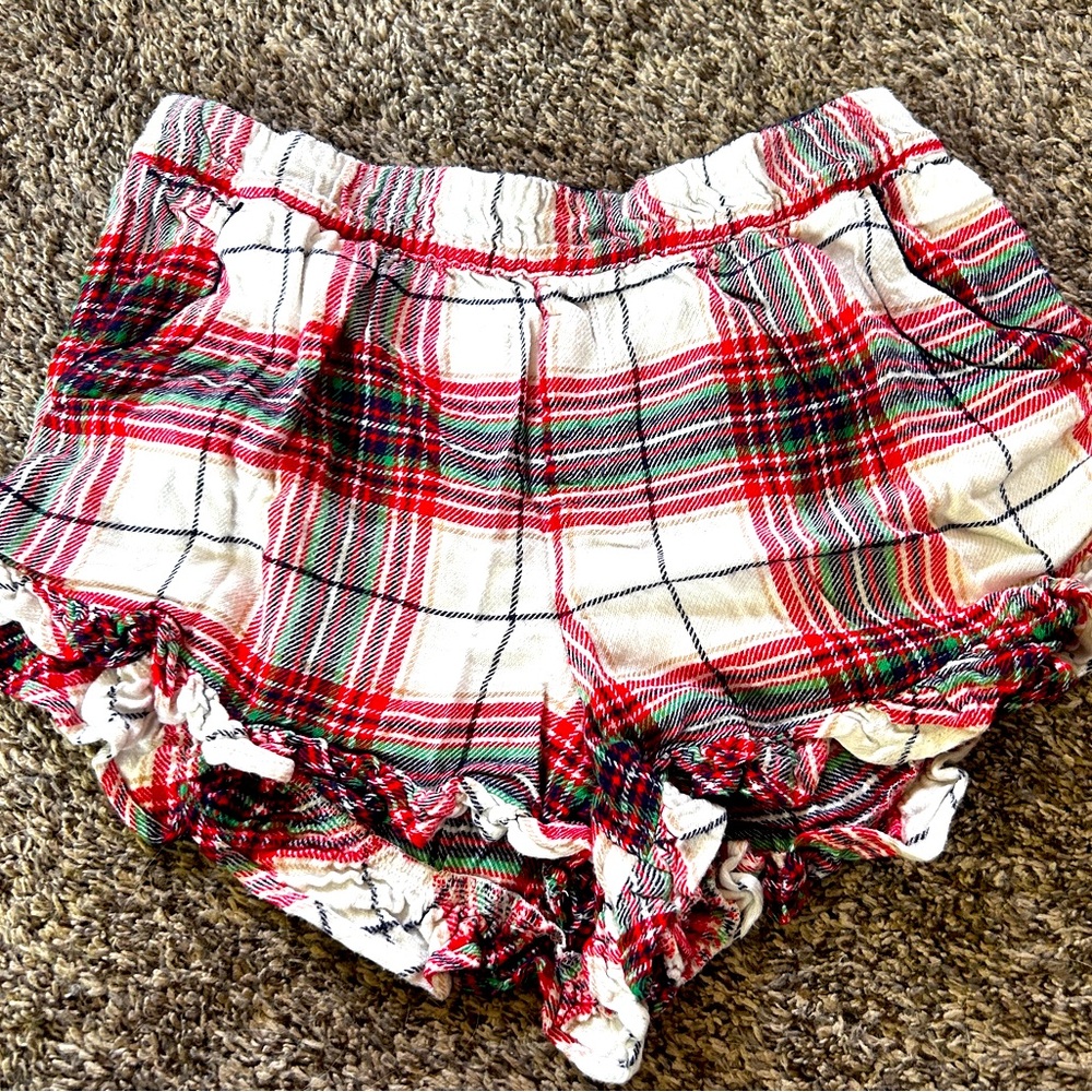 Aerie Plaid Christmas Women pajama shorts